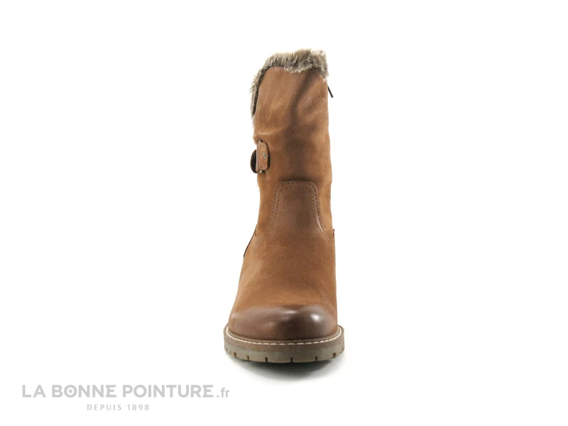 Com Un Point COTIS Camel - Bottine Cuir Marron Fourree – Image 2