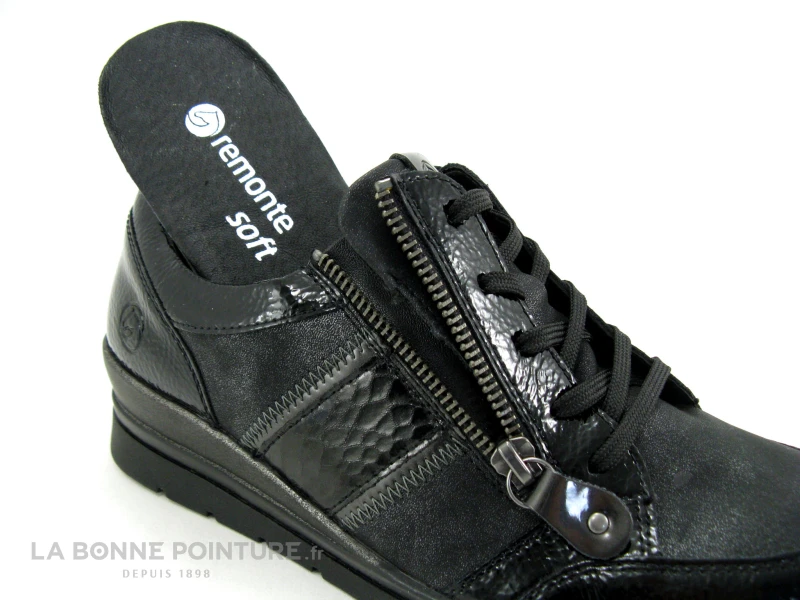 Remonte R0705-03 - Noir - Graphite - Basket Basse Confortable Femme – Image 5