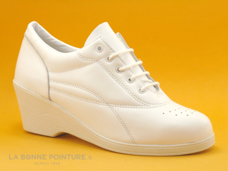 Bopy Lucie Permt Blanc Chaussure Compensee – Image 5