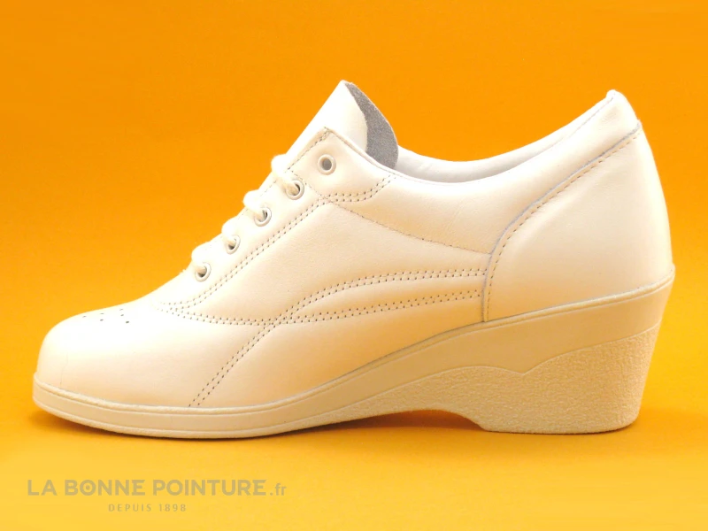 Bopy Lucie Permt Blanc Chaussure Compensee – Image 3