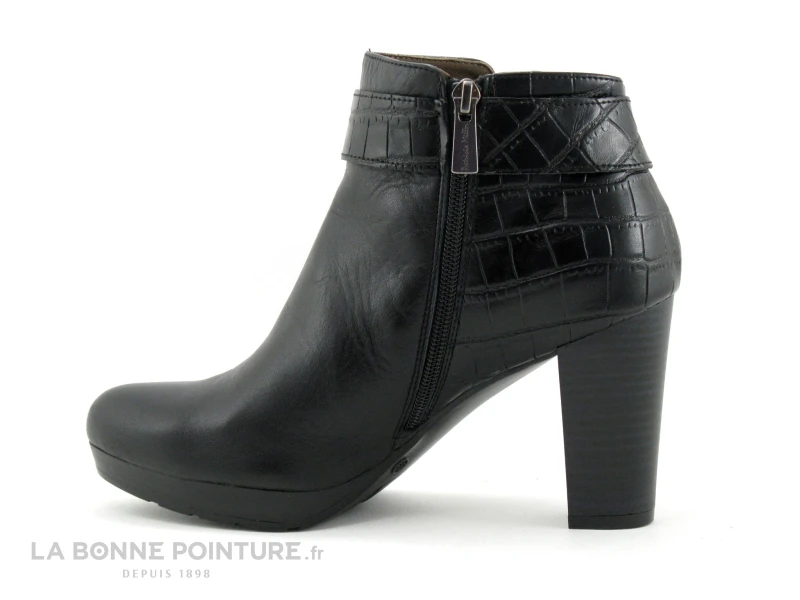 Patricia Miller 5178 - Noir - Noir Croco - Bottine Talon Haut – Image 3