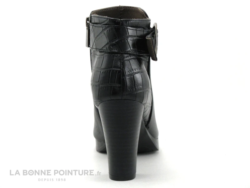 Patricia Miller 5178 - Noir - Noir Croco - Bottine Talon Haut – Image 4