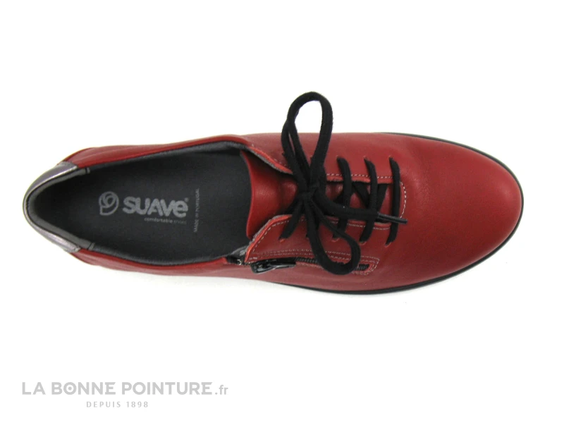 Suave Oxford 6657 AT - Acerola Champagne - Derby Cuir Rouge – Image 5