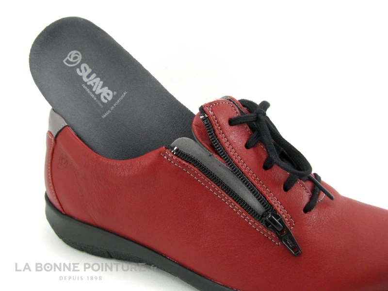 Suave Oxford 6657 AT - Acerola Champagne - Derby Cuir Rouge – Image 4