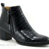 MamZelle TILIA Croco Verni Noir - Boots Mode Femme
