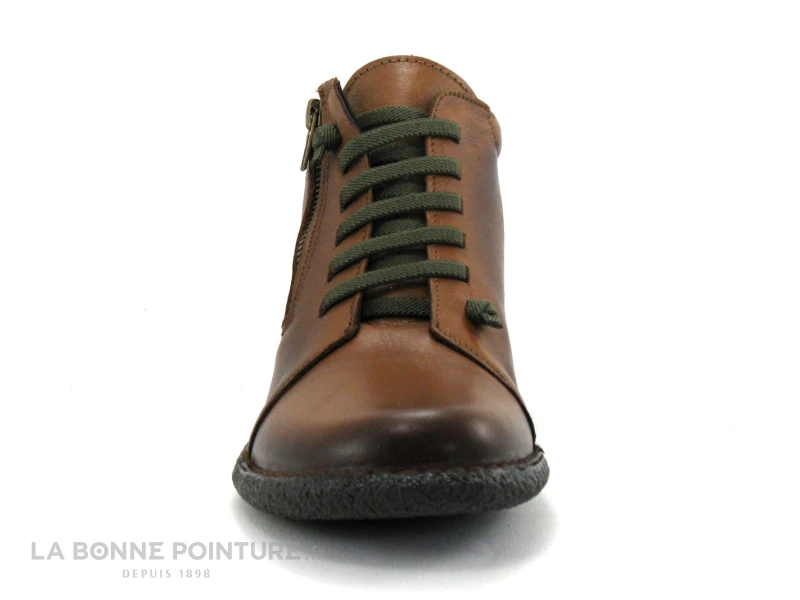 Brans 13580 Marron - Elastique Kaki - Boots Femme – Image 2