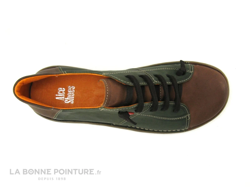 Alce Shoes 9361 Marron Kaki - Chaussure Basse Femme Bicolore – Image 6