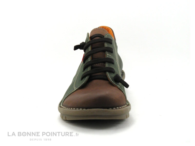 Alce Shoes 9361 Marron Kaki - Chaussure Basse Femme Bicolore – Image 2