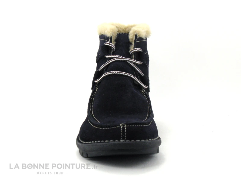 Alce Shoes 9388 Bleu Marine - Fourrure Beige - Chaussure Montante F – Image 2