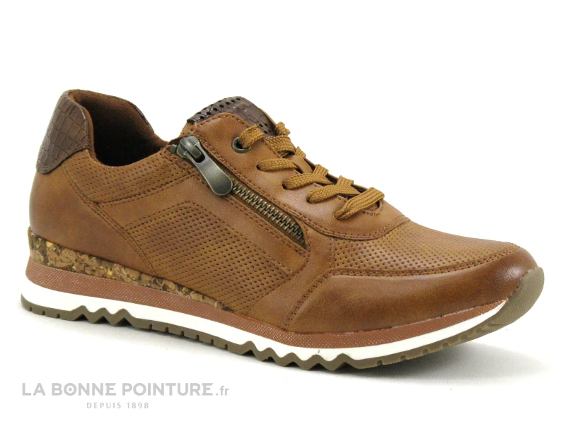 Marco Tozzi 2-23782-29 Cognac - Basket Basse Femme Marron