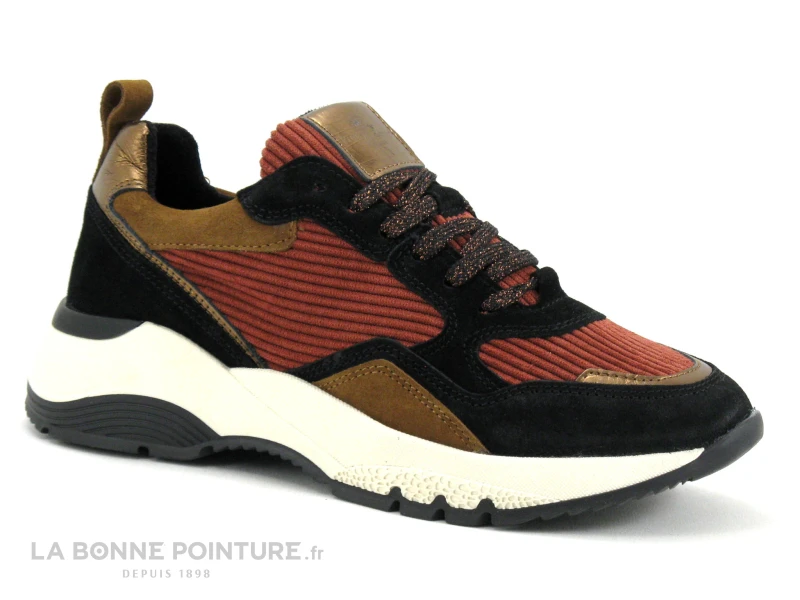 Pretty Love J5612 X258 Noir Or Tomette - Basket Ville Femme