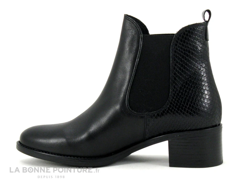 We Do CO99120BA Noir - Noir Python - Bottine Chelsea Femme – Image 3