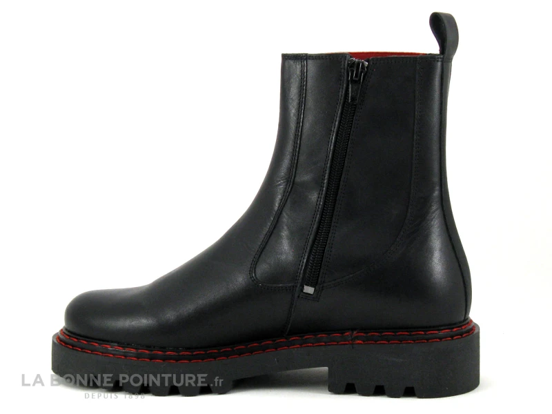 We Do CO99484B Noir - Elastique Rouge - Bottine Femme – Image 3