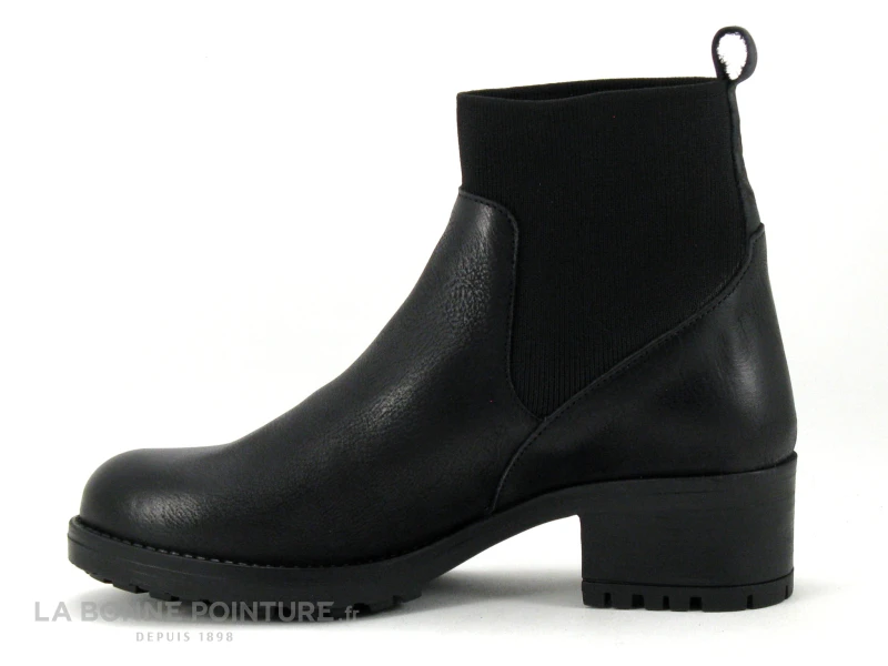 We Do CO99364 Noir - Haut Elastique - Bottine Femme Talon Large – Image 3
