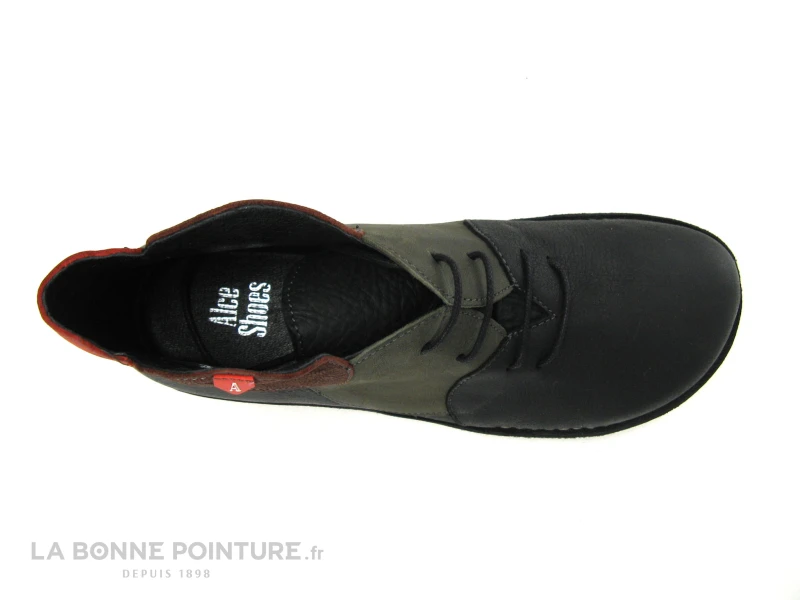 Alce Shoes 7760 - Noir - Cercles Multi - Chaussure Montante Femme – Image 6