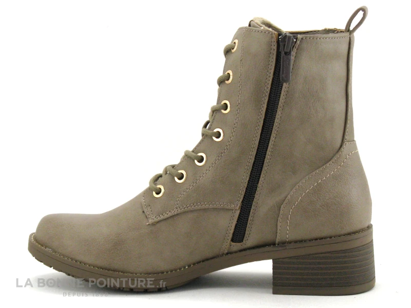 Mustang 1402 502 308 Erde - Bottine Taupe Femme – Image 3