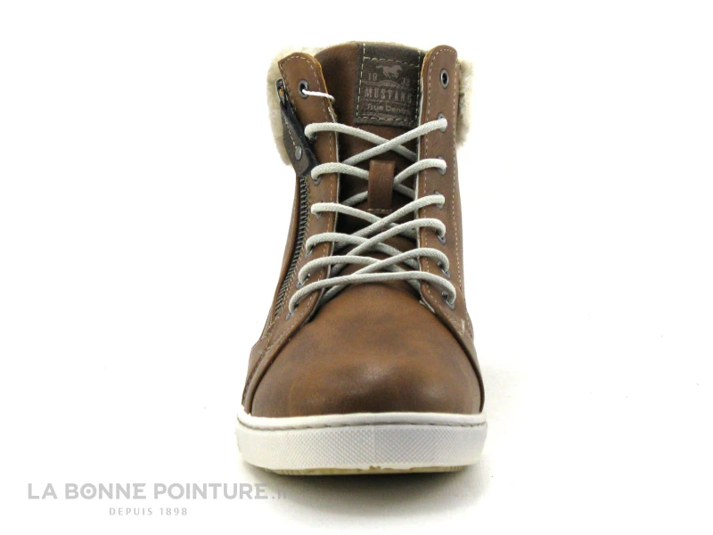 Mustang 1349 504 301 Marronnier - Basket Avec Col Fourrure Femme – Image 2