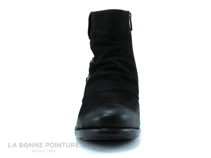 Venus 929116K Black - Bottine Femme Noire - Oeillets Et Liens Lateraux – Image 2