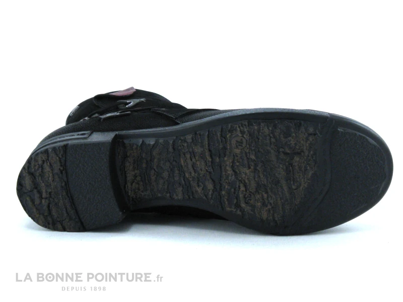 Venus 929116K Black - Bottine Femme Noire - Oeillets Et Liens Lateraux – Image 7