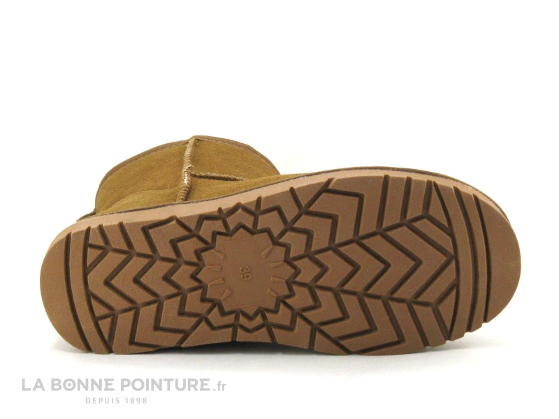 Kelara K11255 Cuero - Bottine Femme Camel Interieur Fourrure – Image 4