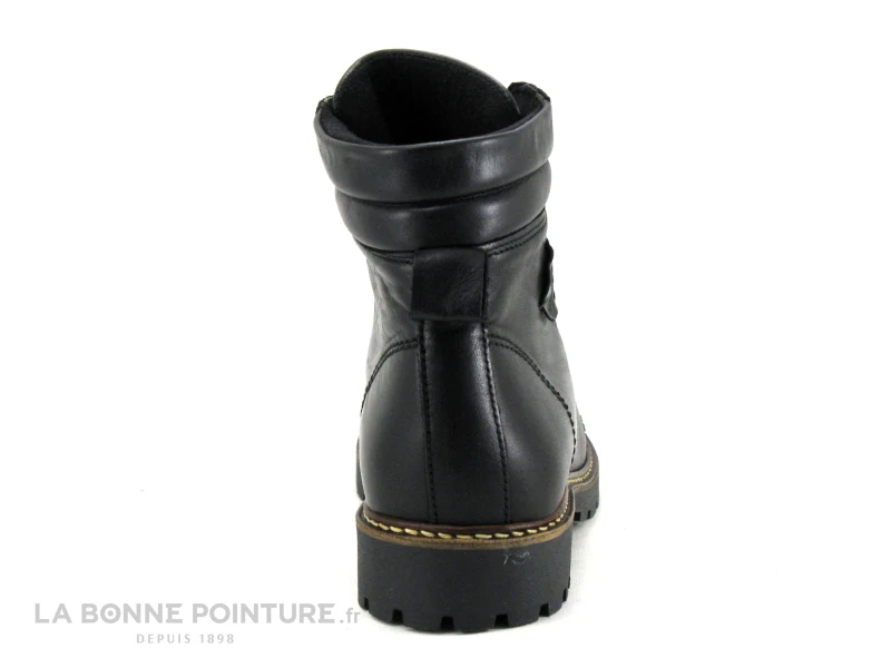 Morans SALEXIS Noir - Bottine Femme Cuir Noir A Lacet – Image 4