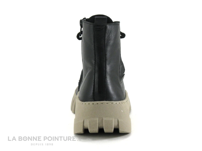 Karyoka IMANE Noir - Chaussure Montante Noire - Semelle Plateforme – Image 4