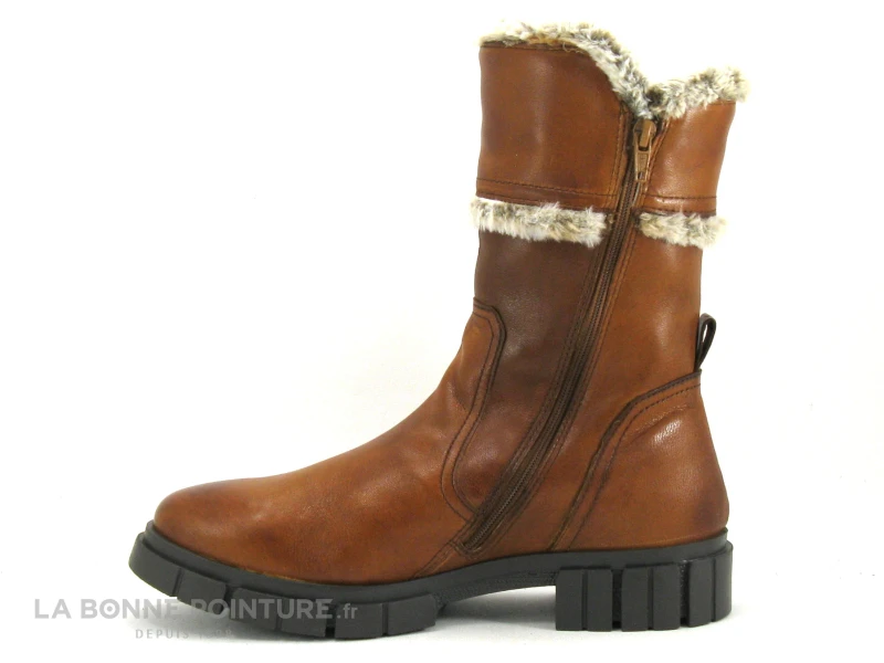 Bagatt FIONA D31-A9650-4100 Cognac - Bottine Femme Cuir Marron – Image 3