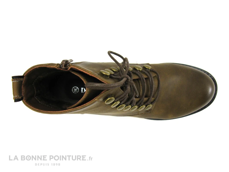 Dees Shoes CROBE Marron - Bottine à Lacet Marron - Oeillets Bronze – Image 4