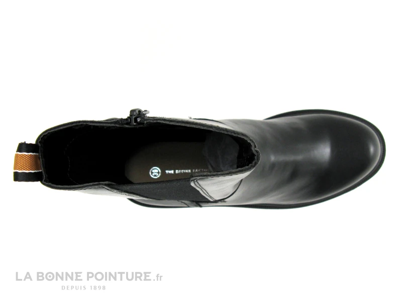 The Divine Factory QL4717 Noir - Bottine Noire - Ruban Camel – Image 6