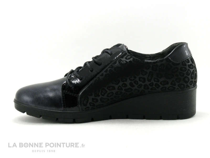 Inea LAGUNE - Noir - Leopard Noir - Chaussure Basse Femme – Image 3