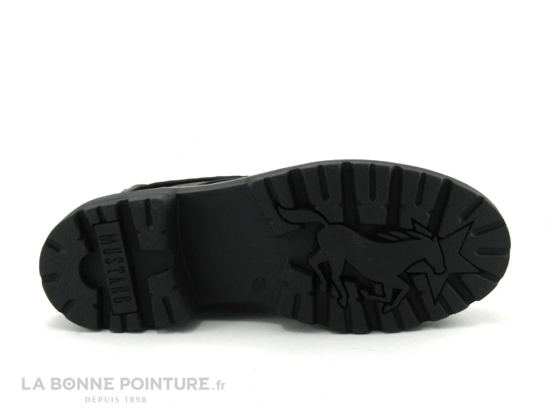 Mustang 1437 503 9 Noir - Bottine Noire Avec Semelle Crantee – Image 7