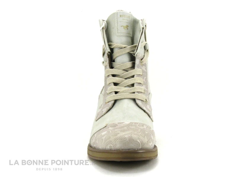 Mustang 1293 501 203 Ice - Boots Femme Blanc Casse – Image 2