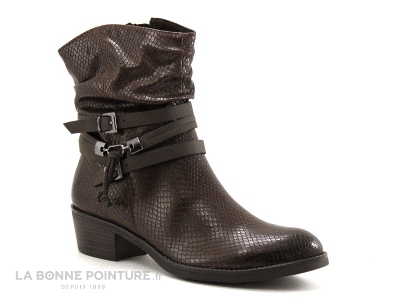 Marco Tozzi 2-25316-35 Chestnut Snake - Bottine Femme Marron – Image 5