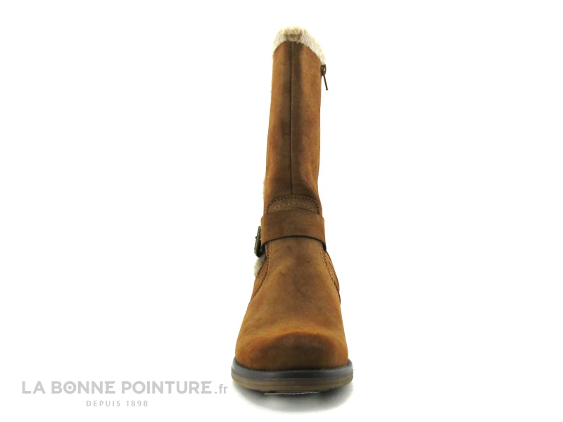 Jet 7 CHAGRIN Camel - Bottine Femme Marron - Doublure Chaude – Image 2