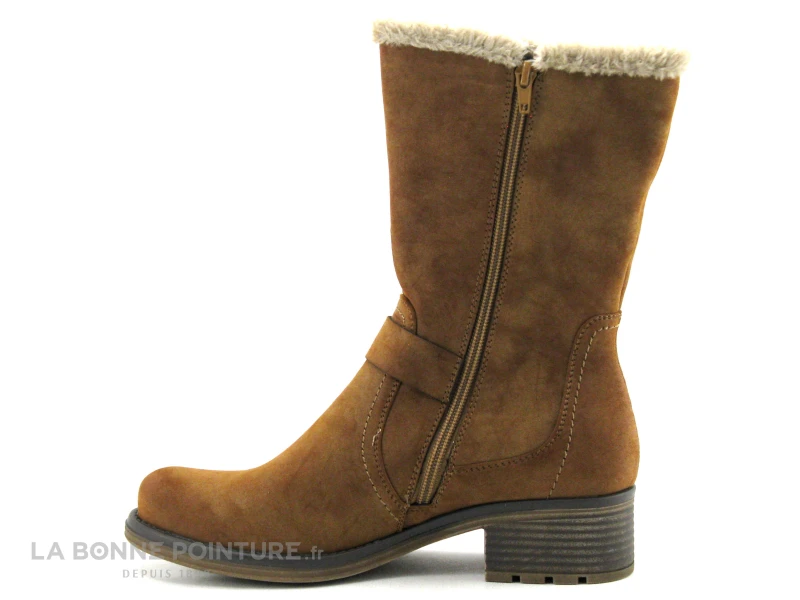 Jet 7 CHAGRIN Camel - Bottine Femme Marron - Doublure Chaude – Image 3