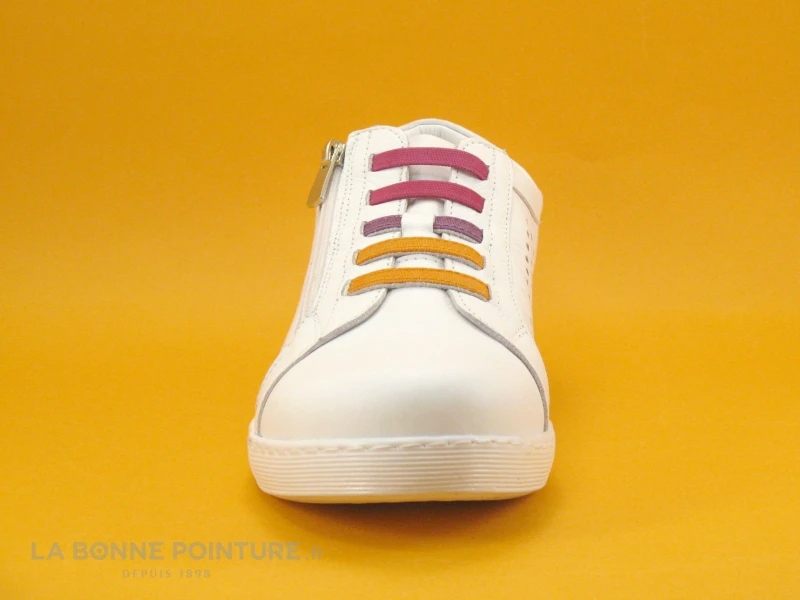 Andrea Conti 0065900 181 - Basket Blanche - Elastiques Multicolores – Image 2