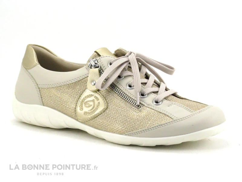Remonte R3415-60 - Beige Et Or - Chaussure Basse Femme – Image 5