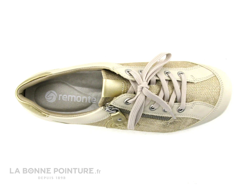 Remonte R3415-60 - Beige Et Or - Chaussure Basse Femme – Image 6