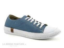 Andrea Conti 0025903 274 Jean - Basket Femme Bleu Cuir