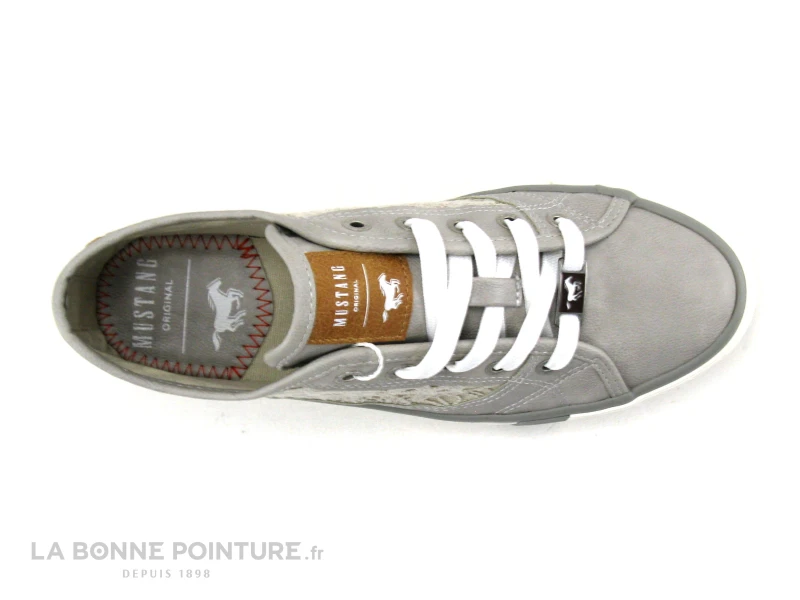 Mustang 1146-317-22 Hellgrau - Basket Grise Avec Dentelle – Image 6