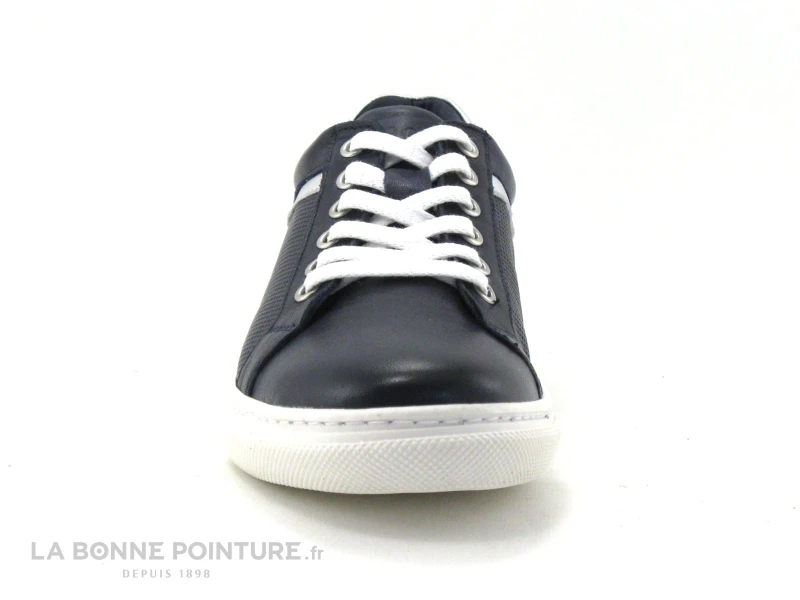 Morans ESPACE Marine - Argent - Basket Basse Femme En Cuir – Image 2