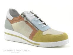 Pedi Girl ALZ AMO Multi Pastel - Basket Compensee Femme