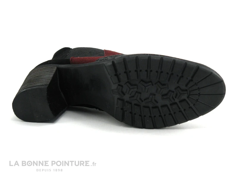 Geo Reino CALAFAL Noir Leopard Bordeaux - Bottine Talon – Image 7