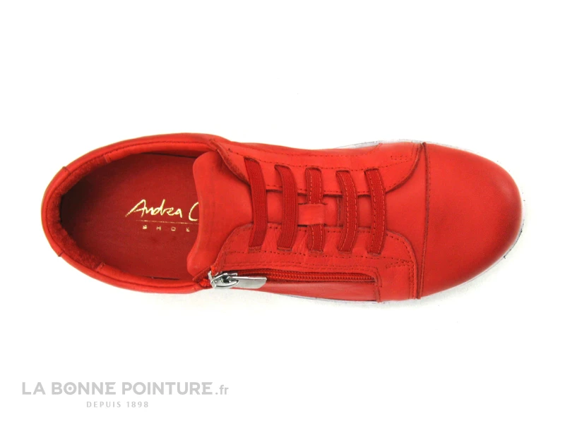 Andrea Conti 0061715 021 - Basket Femme Cuir Rouge – Image 6