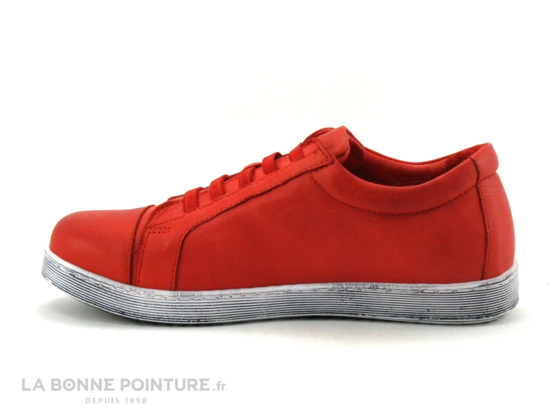 Andrea Conti 0061715 021 - Basket Femme Cuir Rouge – Image 3